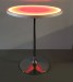 36 Round 42 Inch Tall Light Up Glow Top LED Portable Highboy Table